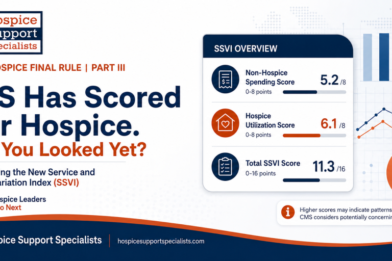 CMS Service and Spending Variation Index (SSVI) for hospice providers